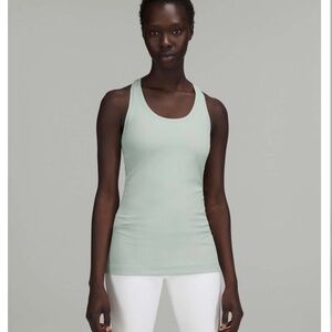 Lululemon Cool Racerback Tank Top *Nulu Silver Blue Size 8